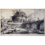 Giovanni Battista Piranesi. Veduta de Ponte, e del Mausoleo, fabbricati da Elio Adriano Imp.