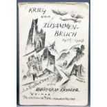 Cranach-Presse - Harry Graf Kessler. Krieg und Zusammenbruch aus Feldpostbriefen 191418. Weimar