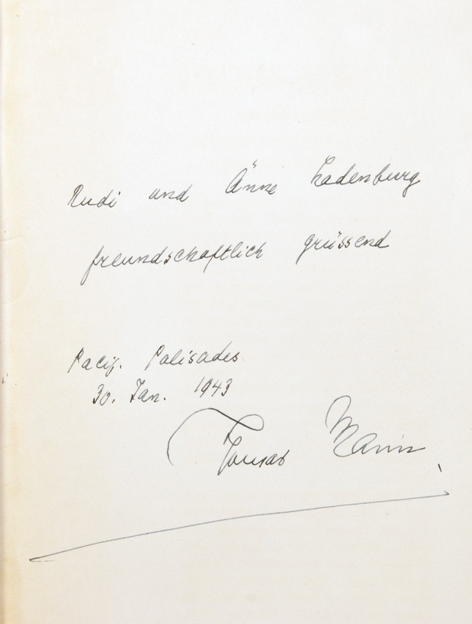 Thomas Mann. Deutsche Hörer. 25 Radiosendungen nach Deutschland. Stockholm, Bermann-Fischer 1942. - Image 2 of 2