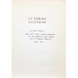 René Char. Le poème pulvérisé. Paris, Fontaine 1947. Ziegenlederband mit vergoldeten Titeln,