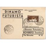 Futurismus - Fortunato Depero. Abbonamento al periodico mensile illustrato »Dinamo Futurista«.