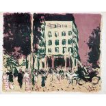 Pierre Bonnard. Les boulevards. Farblithographie. 1900. 26,8 : 33,5 cm (27,6 : 35,4 cm). Eins von