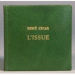 René Char. Lissue. Alès, [P]ierre A[ndré] B[enoit] 1961. Mit einer monogrammierten Radierung von