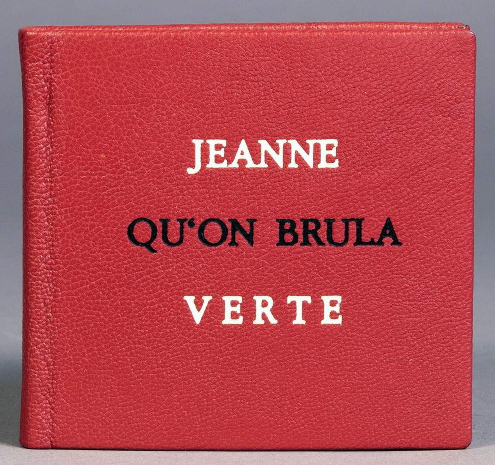 René Char. Jeanne quon brula verte. Alés, P[aul] A[ndré] B[enoit] 1956. Mit einem Frontispiz nach