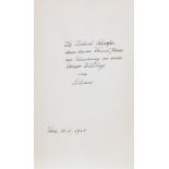 Claire Goll - Rainer Maria Rilke. Briefe an Liliane. Wiesbaden, Limes [1952]. Mit Porträt von Claire