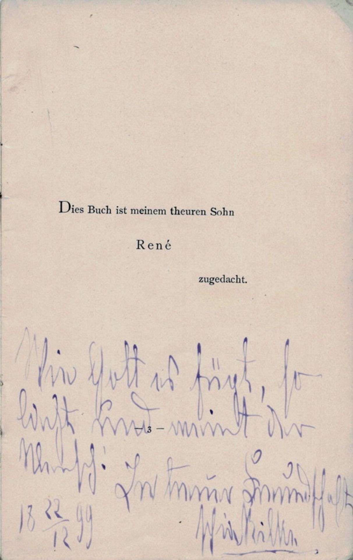 Phia [Sophie] Rilke. Ephemeriden. Prag, Gustav Neugebauer 1900. Originalbroschur.  - Image 2 of 2