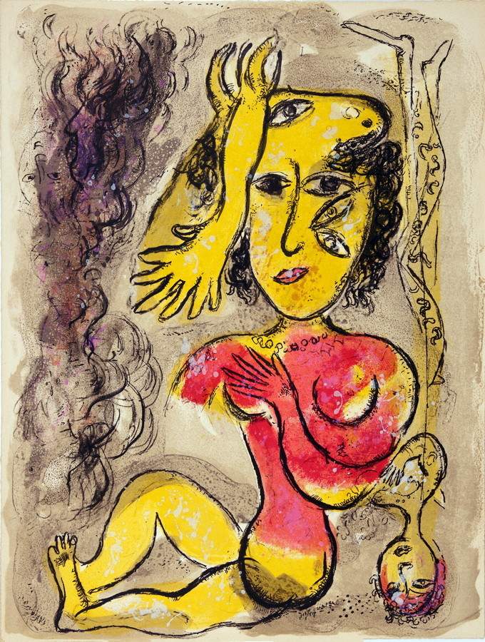 Marc Chagall. Aus: Cirque. Farblithographie. 1967. 42,2 : 32,1 cm. Aus der Auflage von 250