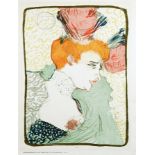 Henri Toulouse-Lautrec. Mademoiselle Marcelle Lender, en Buste. Farblithographie. 1895. 32,8 : 24,
