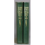 James Joyce. Ulysses. Erster [und] zweiter Band. (Vom Verfasser geprüfte definitive deutsche Ausgabe