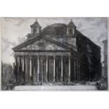 Giovanni Battista Piranesi. Veduta de Pantheon d Agrippa oggi Chiesa die S. Maria ad Martyres.