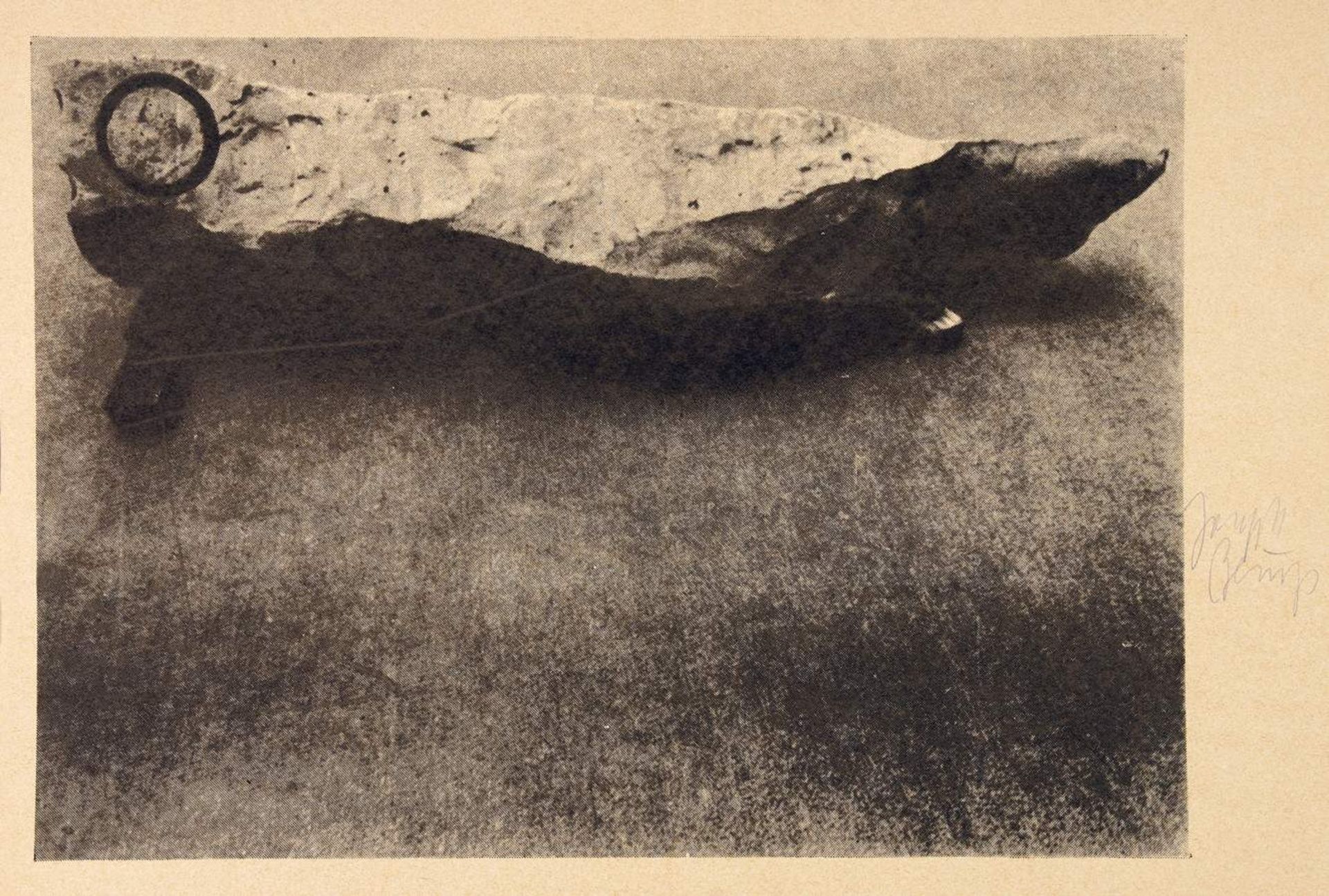Joseph Beuys. Ein-Stein-Zeit. Serigraphie. 1984. 28,6 : 40,0 cm (35,6 : 48,0 cm). Signiert. Eins von