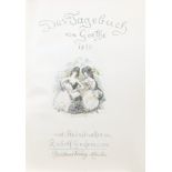 Das Tagebuch von Goethe 1810 Mit Steindrucken von Rudolf Grossmann. München, Phantasus 1919. Mit