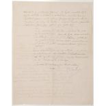 Alfons Mucha. Eigenhändiger Brief mit Unterschrift. Velky Osek, 16. IX. 1930 (Poststempel). Zwei
