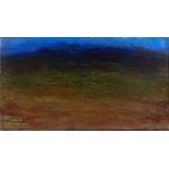 Dora Maar. Paysage du Lubéron. Öl auf Leinwand. 12,5 : 22,0 cm. Rückseitig signiert. Stimmungsvolles