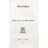 Annette von Droste-Hülshoff. Gedichte. Stuttgart und Tübingen, Cotta 1844. Etwas späterer