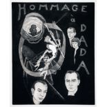 Christian Schad. Hommage à Dada. Schabkunstradierung. 1976. 40,3 : 32,5 cm (46,0 : 37,5 cm).