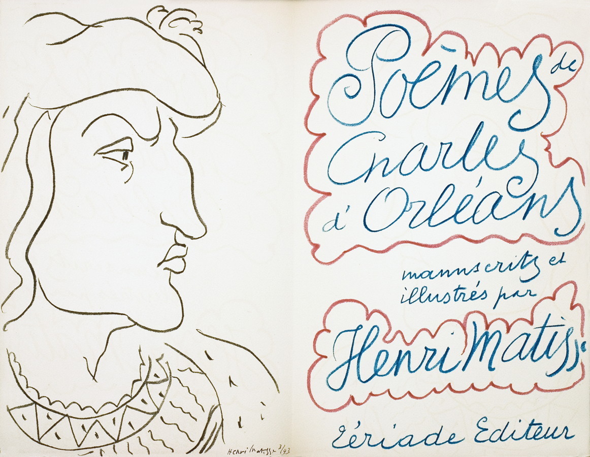 Henri Matisse - Poèmes de Charles dOrleans manuscrits et illustrés par Henri Matisse. Paris,