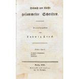 Heinrich von Kleist. Gesammelte Schriften. Herausgegeben von Ludwig Tieck. Erster [bis] Dritter