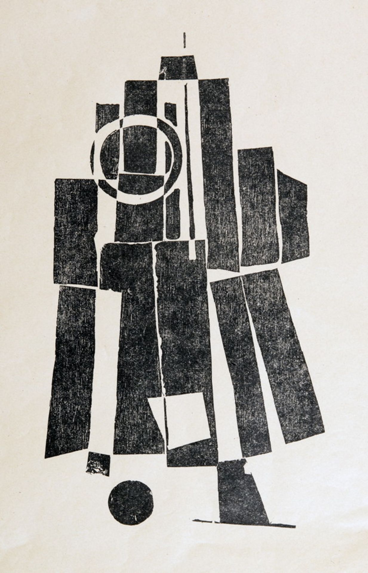 Het Overzicht - A. C. Willink (19001983). Komposition. Holzschnitt. 24,0 : 14,0 cm (34,0 : 23,8