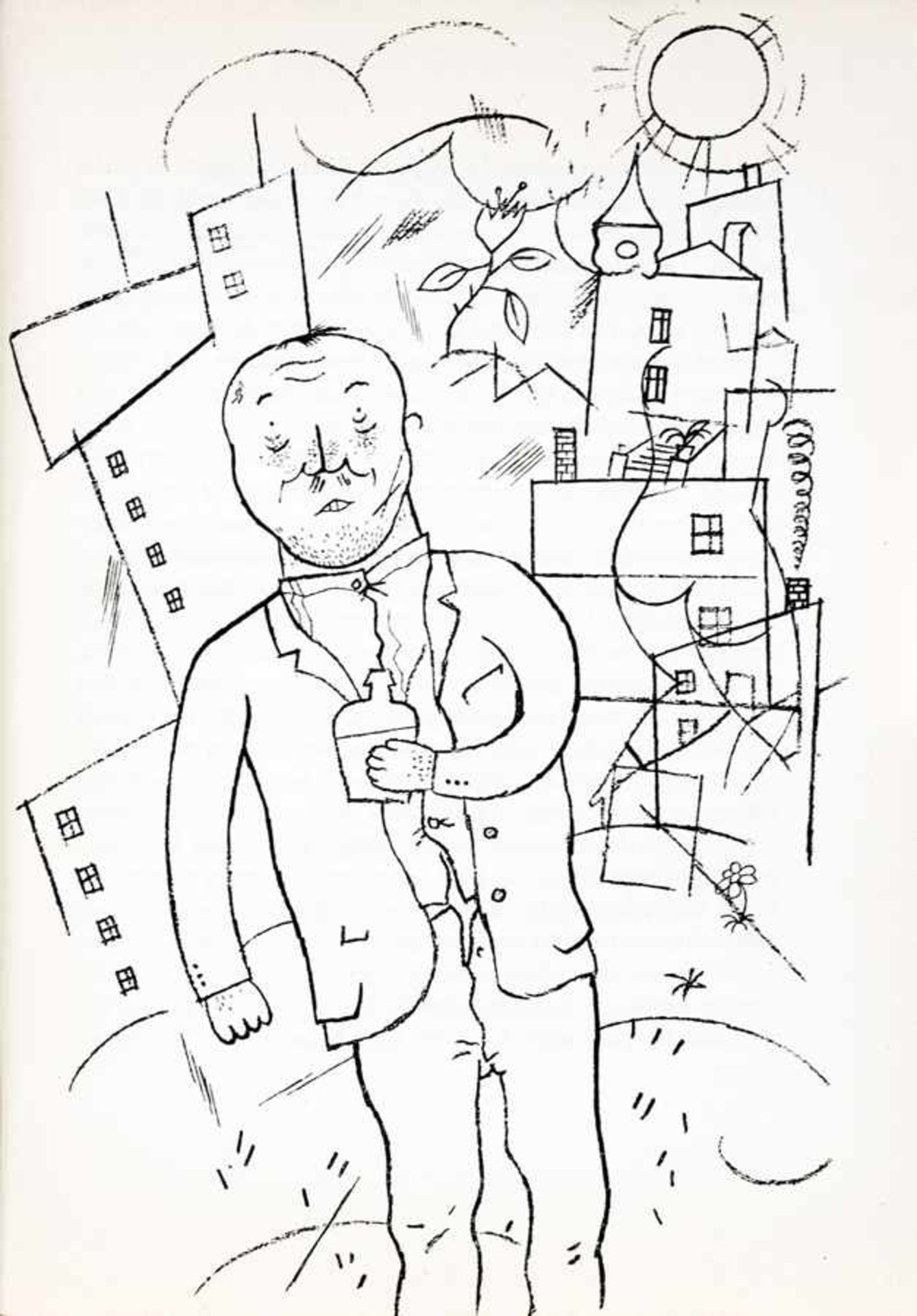 George Grosz - Richard Huelsenbeck. Doctor Billig am Ende. Ein Roman. Mit acht Zeichnungen von - Image 2 of 2