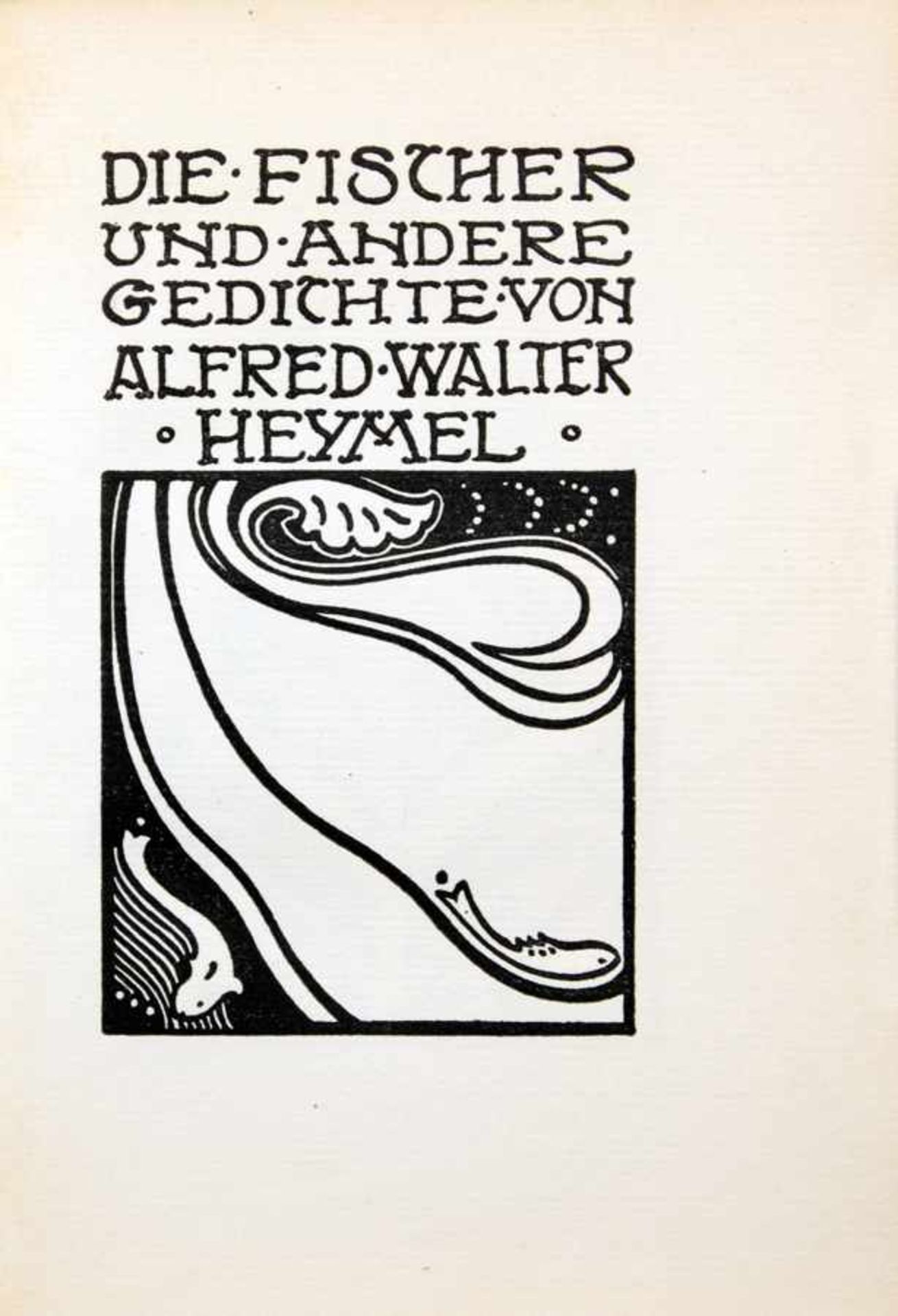 Insel Verlag - Alfred Walter Heymel. Zwei Erstausgaben. Berlin, Verlag der »Insel« bei Schuster - Image 2 of 2