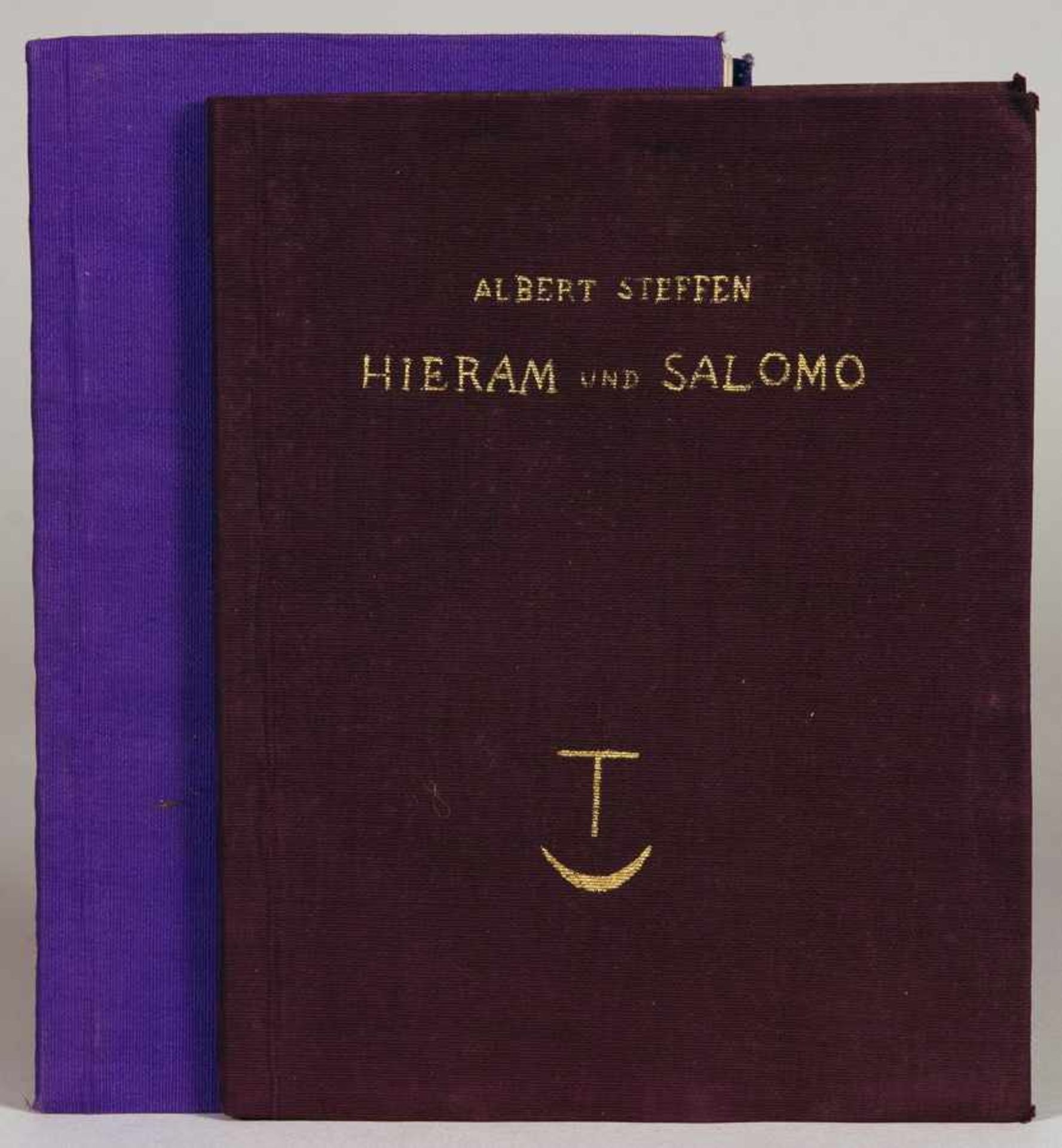 Albert Steffen. Wegzehrung. Gedichte. - Hieram und Salomo. [Zwei Typoskriptausgaben]. [Dornach