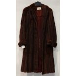 (lot of 3) Raccoon jacket; China mink coat; and a Mahogany mink jacket each one professionally