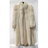 Full length blush mink coat, professionally cleaned and stored