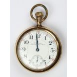 Gold-filled open face pocketwatch