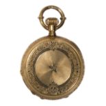 Tissot 18k yellow gold hunting case pocketwatch