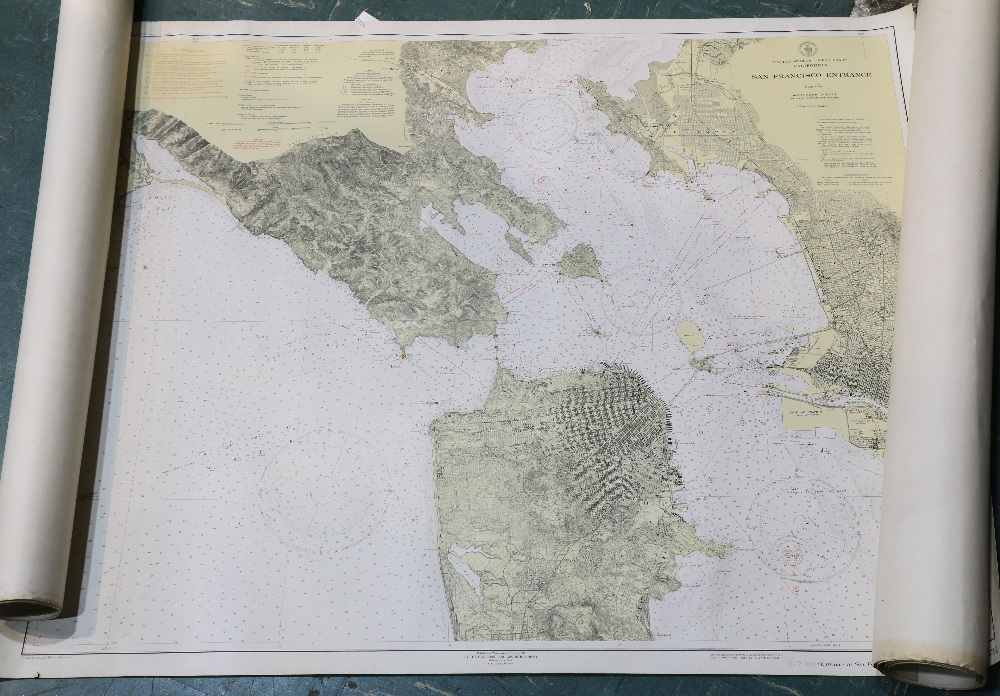 (lot of 4) San Francisco Entrance (1937) San Pablo Bay (1934), San Francisco Bay; Candlestick