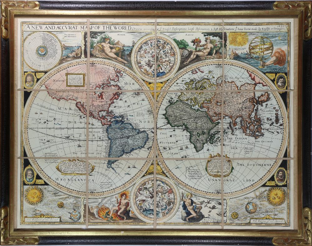 John Speed (British, 1552-1629), "A New and Accurat Map of the World Drawne according to ye truest
