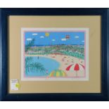 (lot of 3) Val Henderson (Australian, 20th century), "Sydney Harbor", "Sydney Veranda", and "Balloon