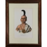 After Charles Bird King (American, 1785-1862), "Kai-Pol-E-Quah (1856)," color lithograph, originally