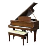 Steinway and Sons, New York, Model O baby grand piano, executed in 1914, serial number 166537,