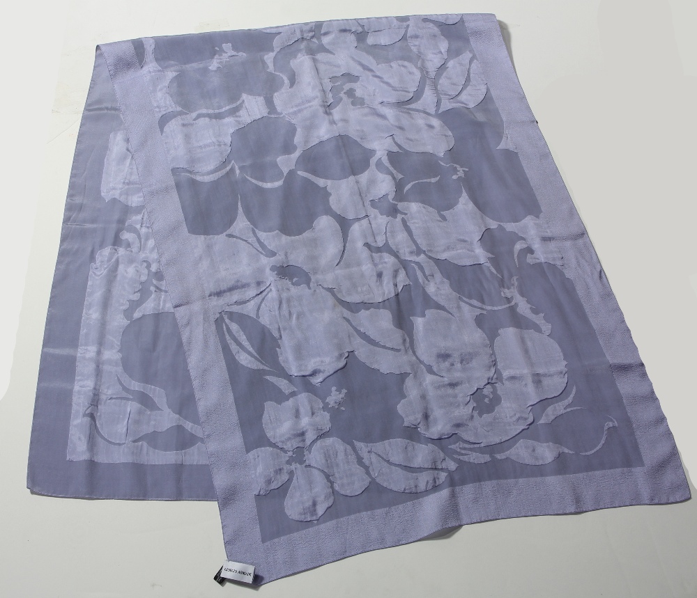 (Lot of 5) French and Italian silk scarves including three Yves Saint Laurent's, one with blue - Image 6 of 6