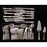 (lot of 66) American Reed & Barton sterling silver flatware service for twelve in the "French