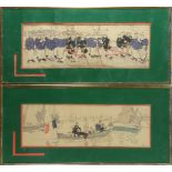 (lot of 4) Henri Gervese (French, 1880-1959), French Naval Maritime Scenes, lithographs with hand-