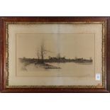 Edward Loyal Field (American, 1856-1914), Lake View, engraving, plate signed lower right, overall (