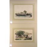 (lot of 5) Prints depicting various Chinese scenes including 'Namo Island', 'Chinese Camp in