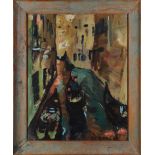 Venice, oil on canvas, signed indistinctly ('C. Collir') lower right, 20th century, overall (with