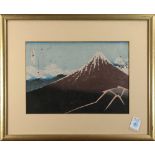 Katsushika Hokusai (Japanese, 1760 -1849), 'Rainstorm Beneath The Summit (Black Fuji)' from the '