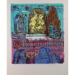 (lot of 3) "La Raza de la Paz!" 1979, serigraph, pencil signed "Jamie M. Golden" and dated lower