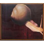 Snail, oil on canvas, signed "Richard Evans" lower right, 20th century, overall (with frame): 25.