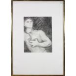 Sandro Chia (Italian, 1946), "Boy and His Double," 1983, etching, pencil signed and dated lower