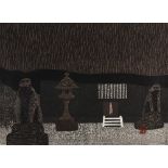 Saito Kiyoshi (Japanese, 1907-1997), 'Kasajima Dosojin, Sendai' from the 'Okuno Hosomichi' series,