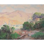 Carl Sammons (American, 1883-1968), "Zanone Ranch, Petrolia, Humboldt County, CA," oil on canvas,