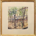 Roland Batchelor (British, 1889-1990), "Paris," watercolor, signed and titled lower center, sight: