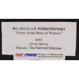 After Wladyslaw Podkowinski (Polish, 1866-1895) ,"Nowy Swiat Street in Warsaw," glossed offset print