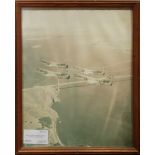 (lot of 9) Collection of framed pictures, relating to aviation and airplanes, including an image